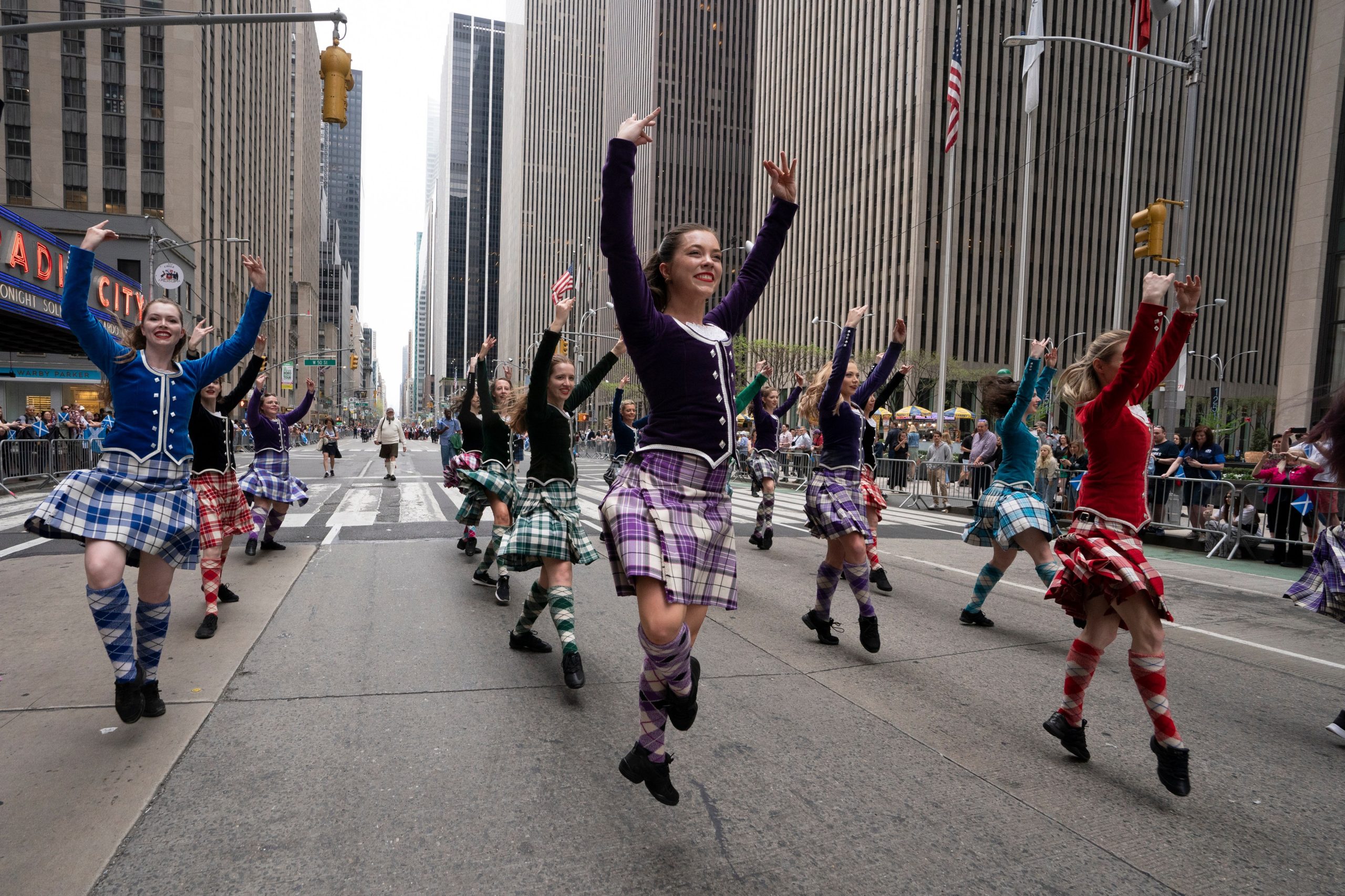 Celebraciones de la Semana del Tartán en Manhattan. Los líderes empresariales están preocupados por cómo se percibe a Escocia en todo el mundo